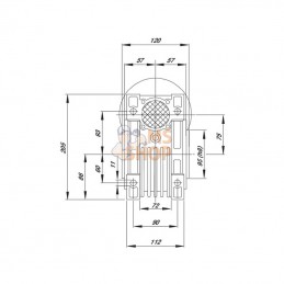 GMR0757590B5; KRAMP; Réducteur à vis I = 7,5; pièce detachée