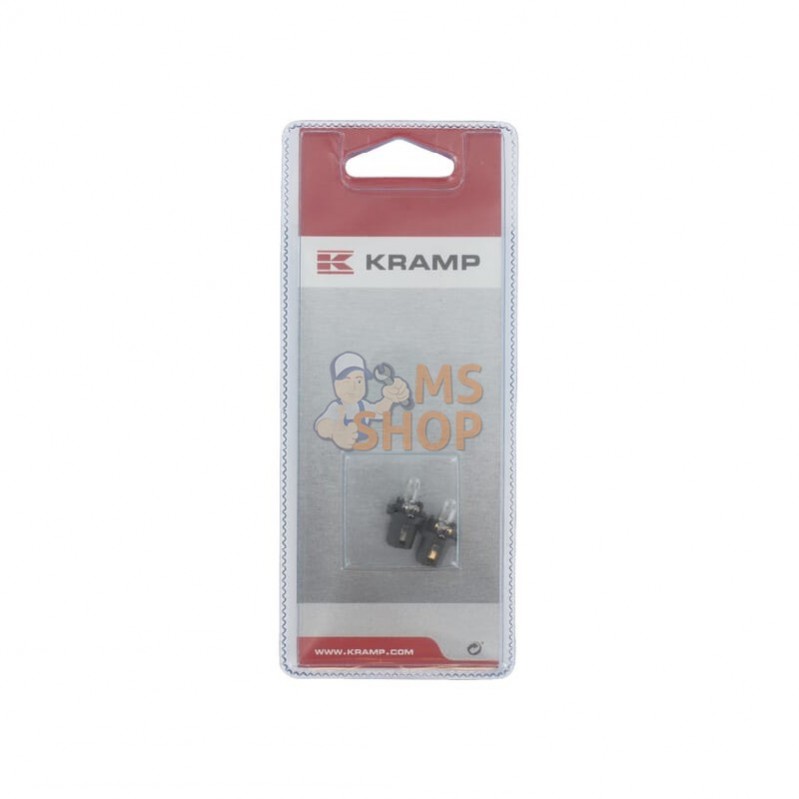 KRGL12598P002; KRAMP BLISTER; Ampoules 12V 1,2W BA8,5D (2x); pièce detachée KRGL12598P002; KRAMP BLISTER; Ampoules 12V 1,2W BA8,5D (2x); pièce detachée