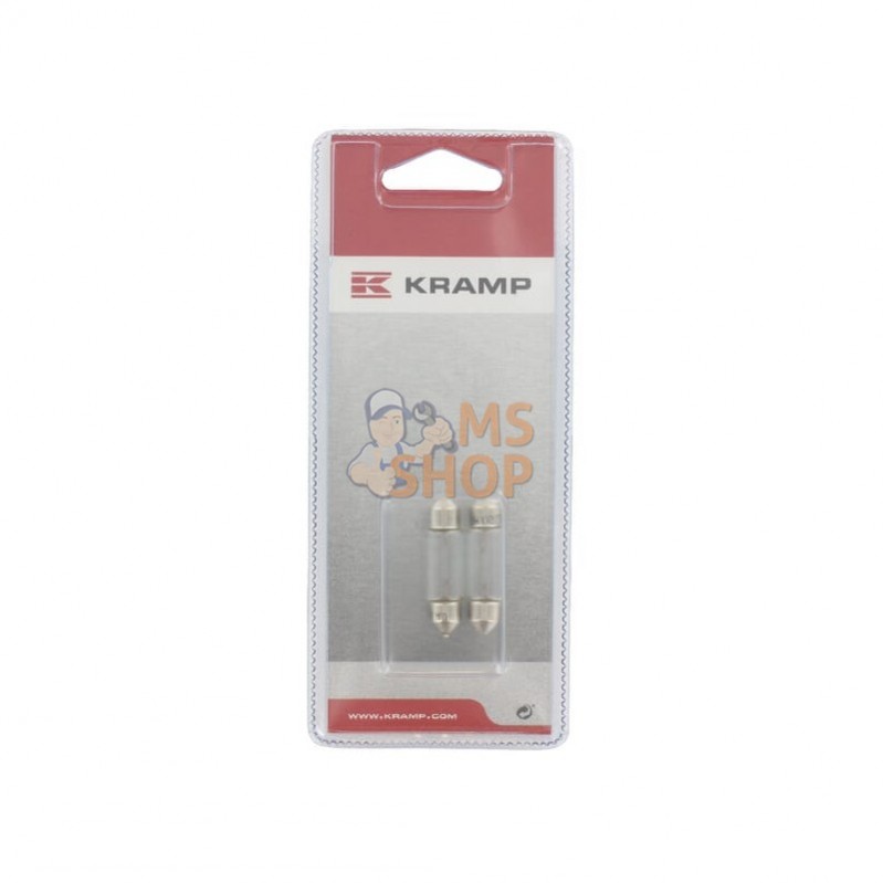 KRGL2421P002; KRAMP BLISTER; Ampoule 24V 5W SV8,5 (2x); pièce detachée KRGL2421P002; KRAMP BLISTER; Ampoule 24V 5W SV8,5 (2x); pièce detachée