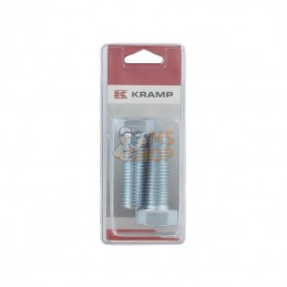 KR9332060P002; KRAMP BLISTER; Vis hexagon M20x60 8.8 ZP (2x); pièce detachée
