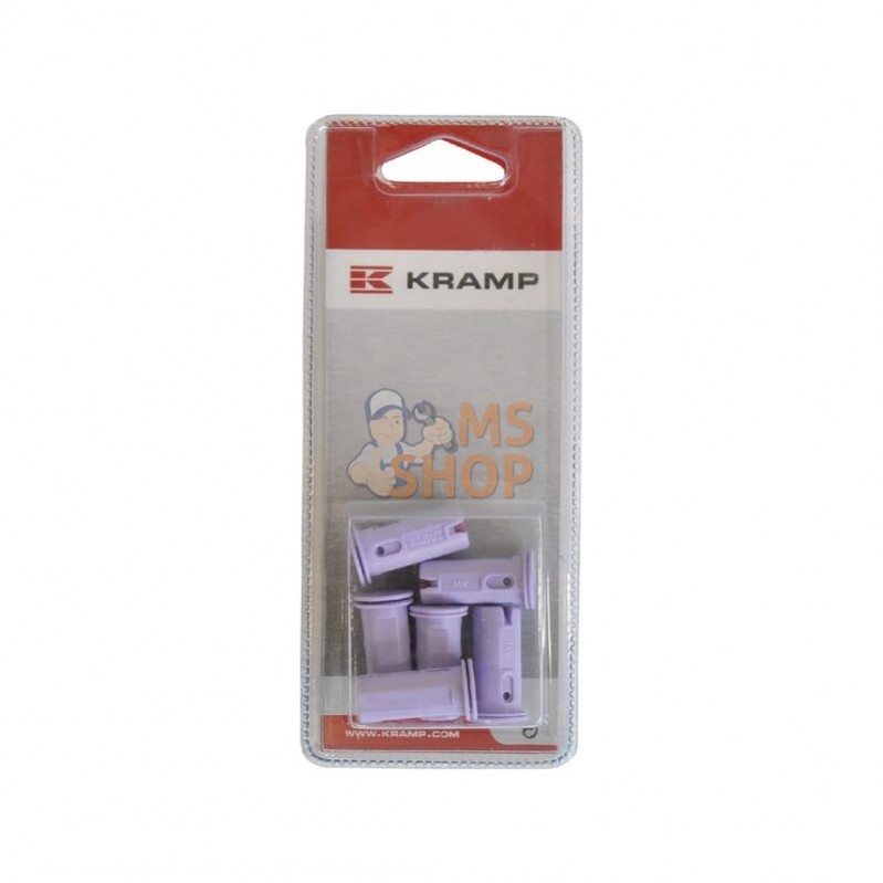 KRAVI110025P006; KRAMP BLISTER; Buse injection d’air 110° violet (6x); pièce detachée KRAVI110025P006; KRAMP BLISTER; Buse injection d’air 110° violet (6x); pièce detachée