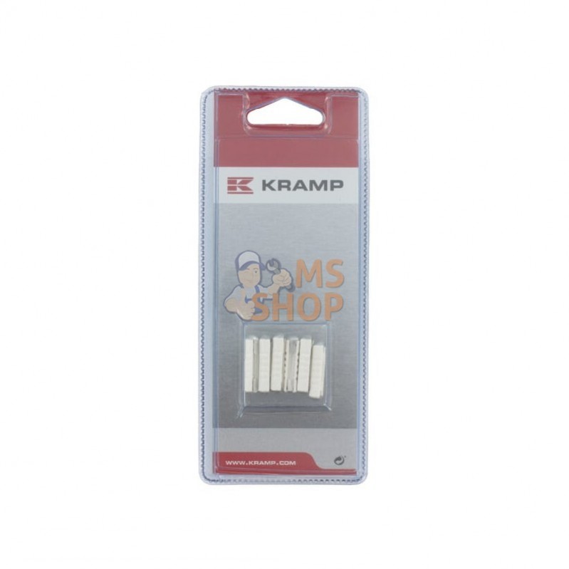 KRSI12008P006; KRAMP BLISTER; Fusible stéatite 8A (6x); pièce detachée KRSI12008P006; KRAMP BLISTER; Fusible stéatite 8A (6x); pièce detachée