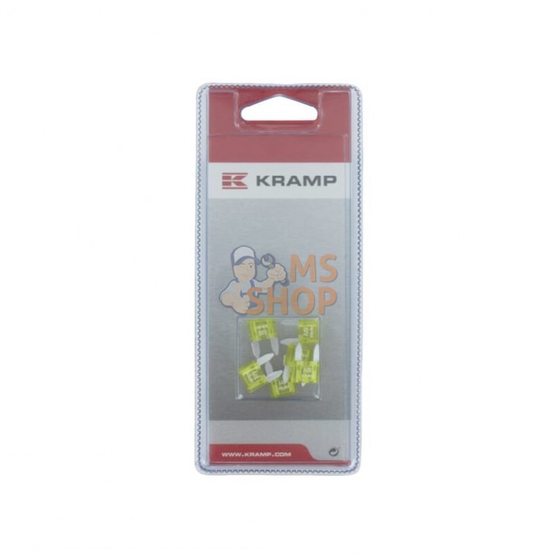 KRSI20267P006; KRAMP BLISTER; Fusible enfichable Mini 20A (6x); pièce detachée KRSI20267P006; KRAMP BLISTER; Fusible enfichable Mini 20A (6x); pièce detachée