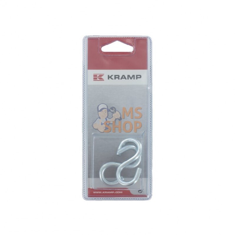 KRSH05P002; KRAMP BLISTER; Crochet en S n°50 (2x); pièce detachée KRSH05P002; KRAMP BLISTER; Crochet en S n°50 (2x); pièce detachée