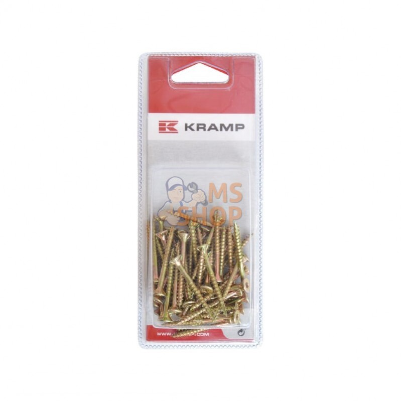 KRSPT440P050; KRAMP BLISTER; Vis p pann.agglo TX 4x40(50x); pièce detachée