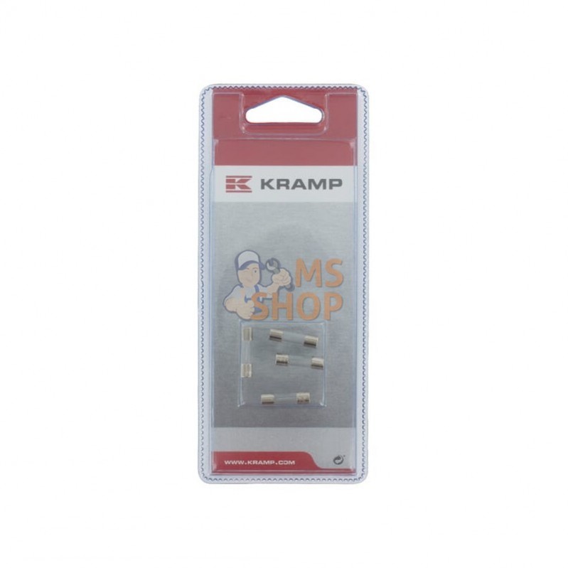 KRSI23503P004; KRAMP BLISTER; Fusible verre 5x20 - 1 A (4x); pièce detachée