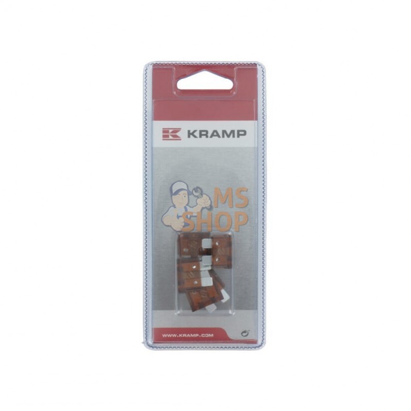 KRSI22075P006; KRAMP BLISTER; Fusible enfichable 7,5A marron (6x); pièce detachée KRSI22075P006; KRAMP BLISTER; Fusible enfichable 7,5A marron (6x); pièce detachée