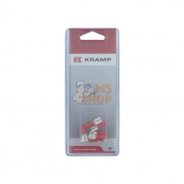 KRLA9075P006; KRAMP BLISTER; Douille fiche plate rouge (6x); pièce detachée
