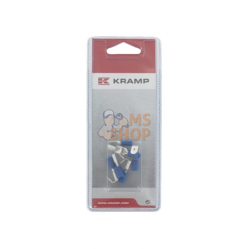 KRLA9060P006; KRAMP BLISTER; Fiche plate 6,4 x 0,8mm (6x); pièce detachée KRLA9060P006; KRAMP BLISTER; Fiche plate 6,4 x 0,8mm (6x); pièce detachée