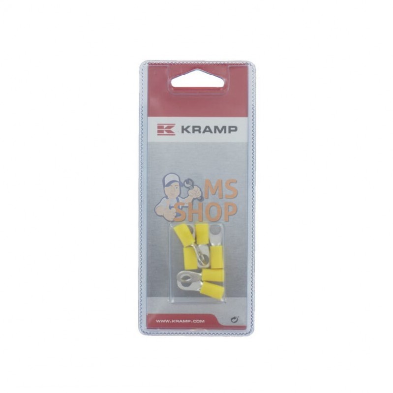 KRLA9050P006; KRAMP BLISTER; Cosses rondes jaune Ø6mm (6x); pièce detachée KRLA9050P006; KRAMP BLISTER; Cosses rondes jaune Ø6mm (6x); pièce detachée