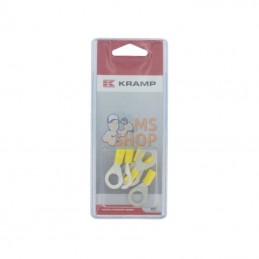 KRLA9080P006; KRAMP BLISTER; Cosses rondes jaune Ø10mm (6x); pièce detachée
