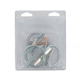 KRLP12P006; KRAMP BLISTER; Goupille clips 12mm (6x); pièce detachée