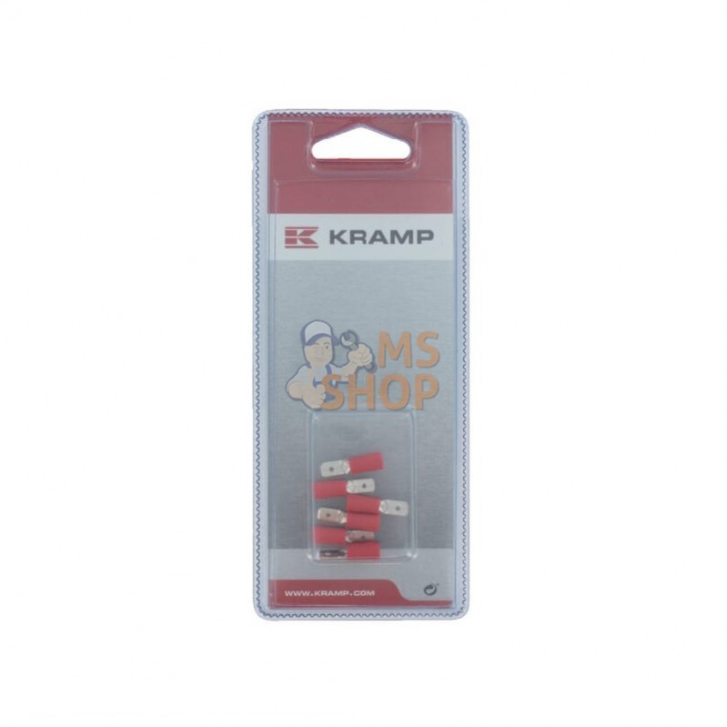 KRLA9255P006; KRAMP BLISTER; Fiche plate 4.8 x 0.8mm (6x); pièce detachée