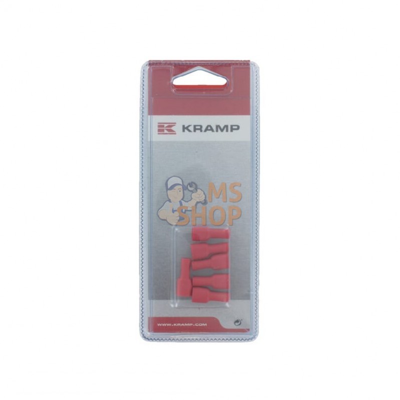 KRLA9150P006; KRAMP BLISTER; Clip Fiche 6.3mm (6x); pièce detachée KRLA9150P006; KRAMP BLISTER; Clip Fiche 6.3mm (6x); pièce detachée