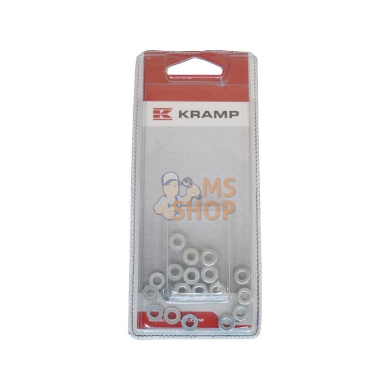 KR125A4RCP020; KRAMP BLISTER; Rondelle M4 zinguée (20x); pièce detachée KR125A4RCP020; KRAMP BLISTER; Rondelle M4 zinguée (20x); pièce detachée