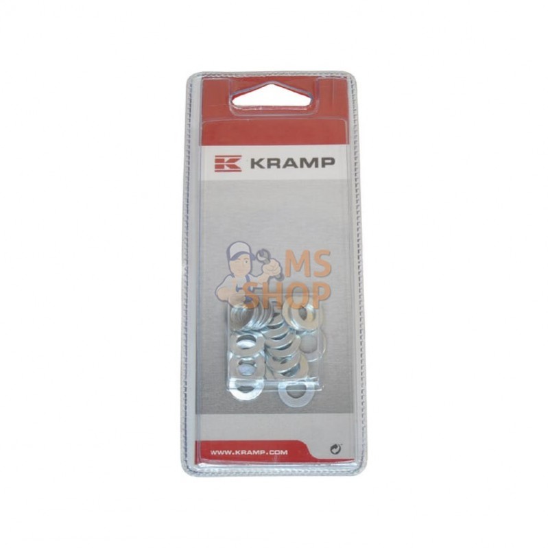 KR125A7P020; KRAMP BLISTER; Rondelle M7 zinguée (20x); pièce detachée KR125A7P020; KRAMP BLISTER; Rondelle M7 zinguée (20x); pièce detachée