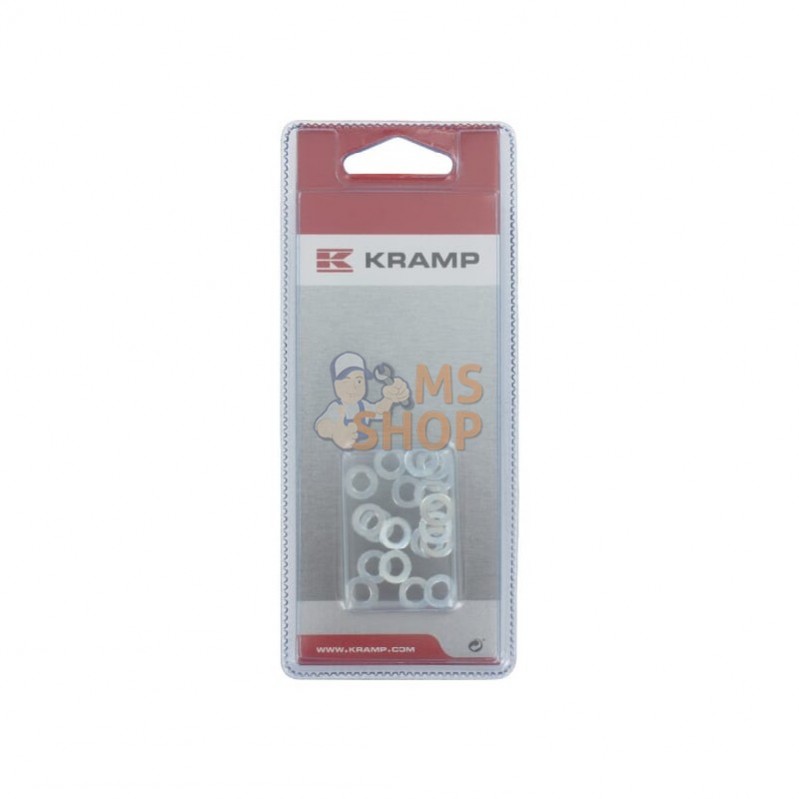 KR125A5P020; KRAMP BLISTER; Rondelle M5 zinguée (20x); pièce detachée KR125A5P020; KRAMP BLISTER; Rondelle M5 zinguée (20x); pièce detachée