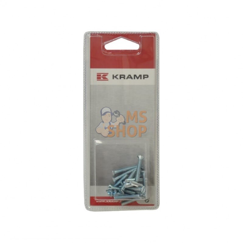 KR963440P020; KRAMP BLISTER; Vis tête fraisée M4x40 galv (x20); pièce detachée