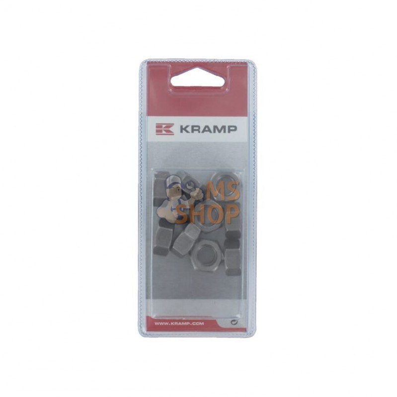 KR93412BP010; KRAMP BLISTER; Écrou noir M12 (10x); pièce detachée KR93412BP010; KRAMP BLISTER; Écrou noir M12 (10x); pièce detachée