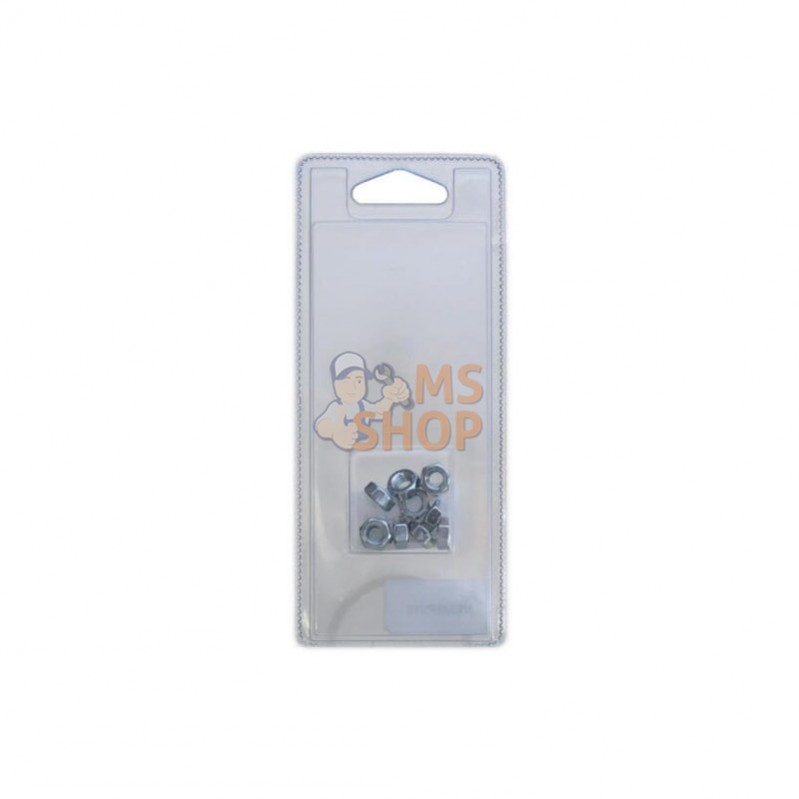 KR9346P010; KRAMP BLISTER; Écrou M6 zingué (x6); pièce detachée KR9346P010; KRAMP BLISTER; Écrou M6 zingué (x6); pièce detachée