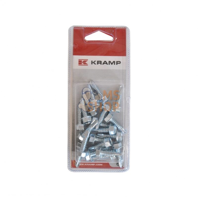KR7504K6325P020; KRAMP BLISTER; Vis autoperforante 6K6.3x25 (20x); pièce detachée KR7504K6325P020; KRAMP BLISTER; Vis autoperforante 6K6.3x25 (20x); pièce detachée