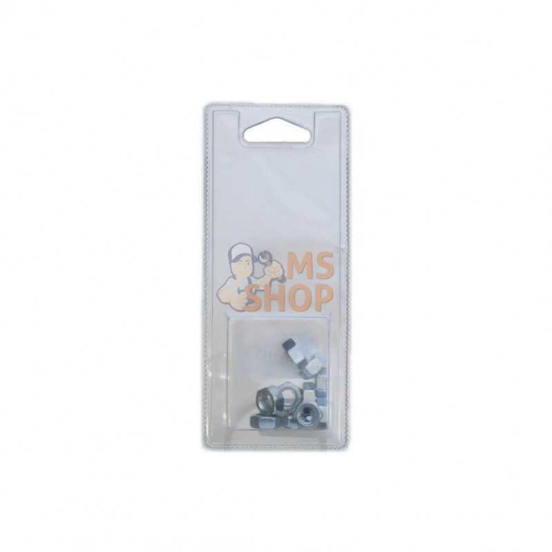 KR9348P010; KRAMP BLISTER; Écrou M8 zingué (x8); pièce detachée KR9348P010; KRAMP BLISTER; Écrou M8 zingué (x8); pièce detachée