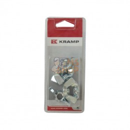 KR31512AMP006; KRAMP BLISTER; Écrou à ailettes galvanisé galvanisé M12 (6x); pièce detachée