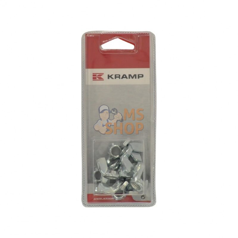 KR31510AMP010; KRAMP BLISTER; Écrou à ailettes galvanisé galvanisé M10 (10x); pièce detachée KR31510AMP010; KRAMP BLISTER; Écrou à ailettes galvanisé galvanisé M10 (10x); pièce detachée