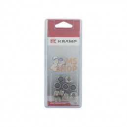 KR9858RVSP010; KRAMP BLISTER; Ecrou autobloquant Inox M8 (10x); pièce detachée