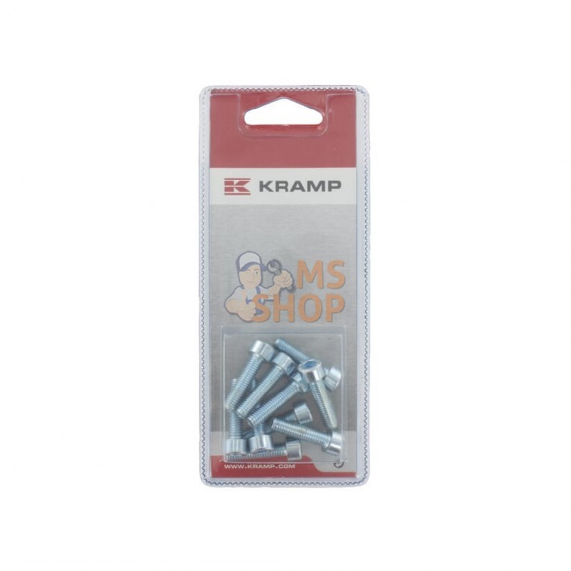 KR912625P010; KRAMP BLISTER; Boulon à tête hexagonale M6x25 8.8 (10x); pièce detachée KR912625P010; KRAMP BLISTER; Boulon à tête hexagonale M6x25 8.8 (10x); pièce detachée
