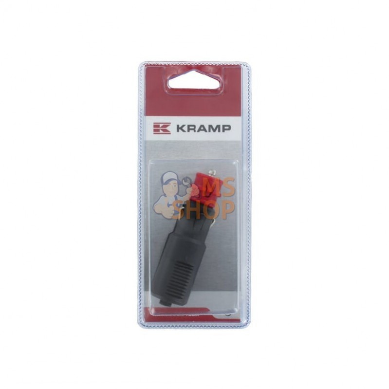 KR483370P001; KRAMP BLISTER; Fiche 2 pôles p. allume-cigare; pièce detachée KR483370P001; KRAMP BLISTER; Fiche 2 pôles p. allume-cigare; pièce detachée