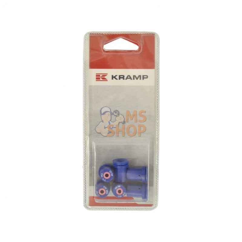 KRTVI8003P006; KRAMP BLISTER; Buse conique 80° bleue (6x); pièce detachée KRTVI8003P006; KRAMP BLISTER; Buse conique 80° bleue (6x); pièce detachée