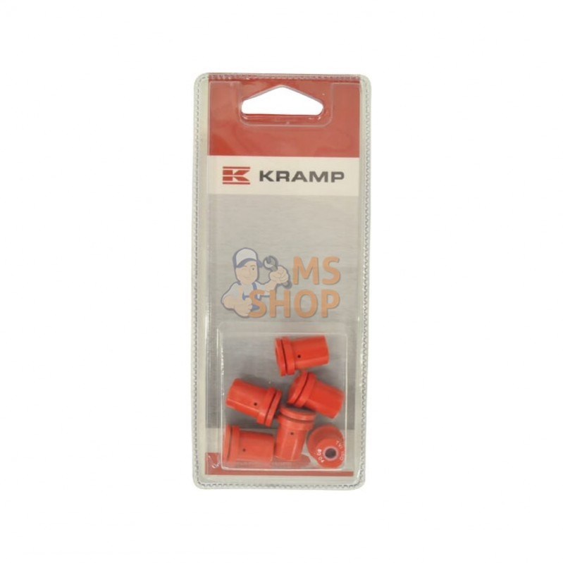 KRTVI8004P006; KRAMP BLISTER; Buse conique 80° rouge (6x); pièce detachée