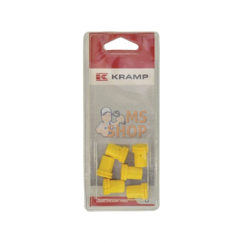 KRTVI8002P006; KRAMP BLISTER; Buse conique 80° jaune (6x); pièce detachée