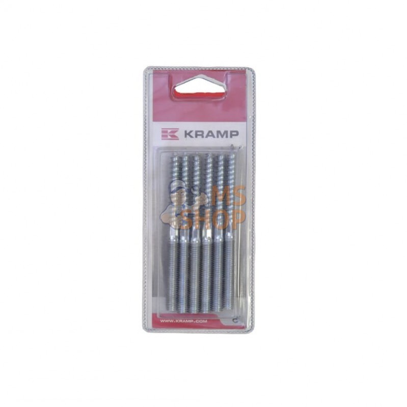 KRSTO8100P006; KRAMP BLISTER; Vis à bois M8x100 (6x); pièce detachée KRSTO8100P006; KRAMP BLISTER; Vis à bois M8x100 (6x); pièce detachée