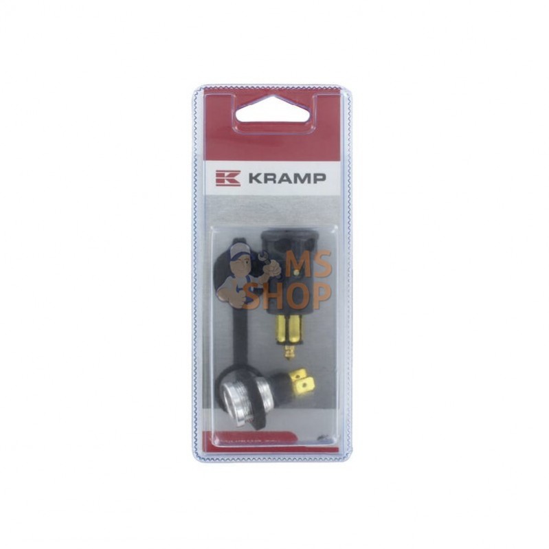 KREL1130104320P002; KRAMP BLISTER; Fiche 2 pôles; pièce detachée KREL1130104320P002; KRAMP BLISTER; Fiche 2 pôles; pièce detachée