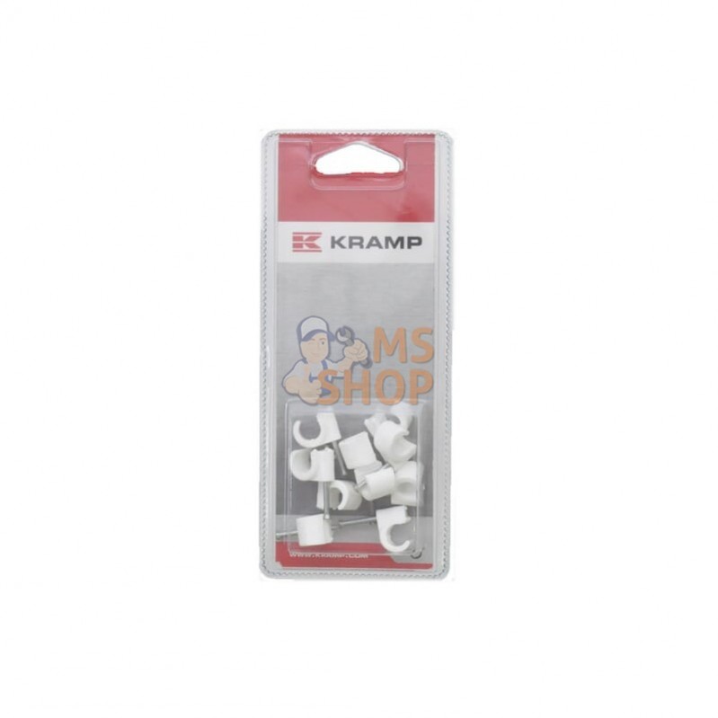 KREM366521P010; KRAMP BLISTER; Fixation murale pour câble 8-10mm (10x); pièce detachée KREM366521P010; KRAMP BLISTER; Fixation murale pour câble 8-10mm (10x); pièce detachée