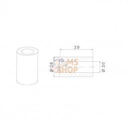 KT40881100; KVERNELAND / TAARUP; Douille Taarup; pièce detachée