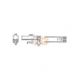 4105203680; LELY; Dent; pièce detachée