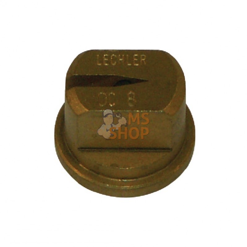 OC8586; LECHLER; Buse à jet plat OC 90° 8 dorée laiton Lechler; pièce detachée OC8586; LECHLER; Buse à jet plat OC 90° 8 dorée laiton Lechler; pièce detachée