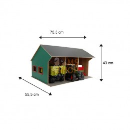 610260; KIDS GLOBE; Hangar agricole pour 3 véhicules 1:16; pièce detachée