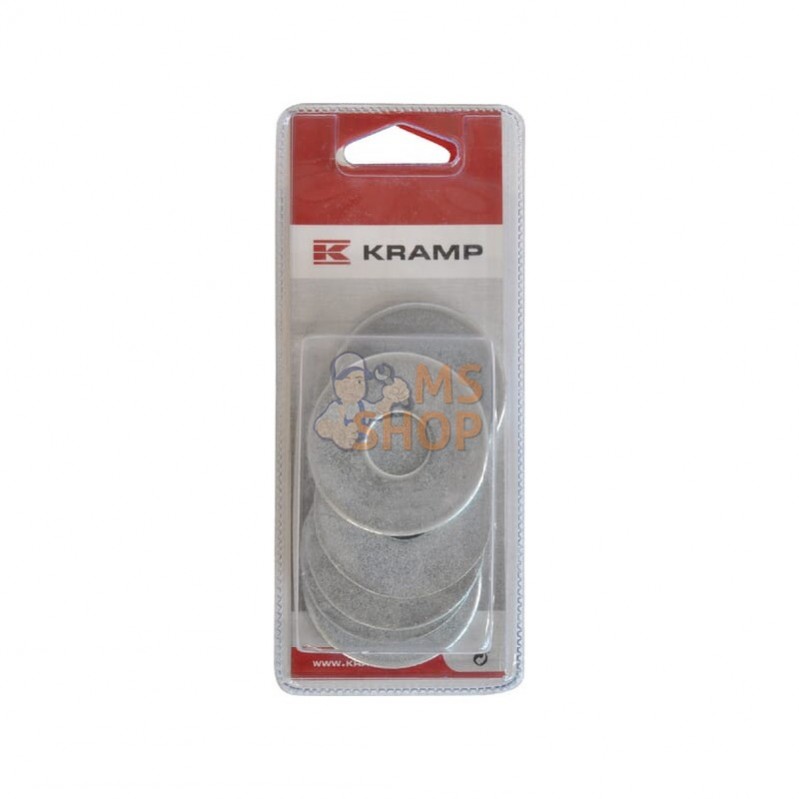 KR9021A16P006; KRAMP BLISTER; Rondelle de carrosserie M16 (6x); pièce detachée KR9021A16P006; KRAMP BLISTER; Rondelle de carrosserie M16 (6x); pièce detachée