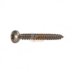 SPSTX430RVS; KRAMP; Vis pour panneaux d'aggloméré 4x30 mm TX20 tête de bouton A2; pièce detachée