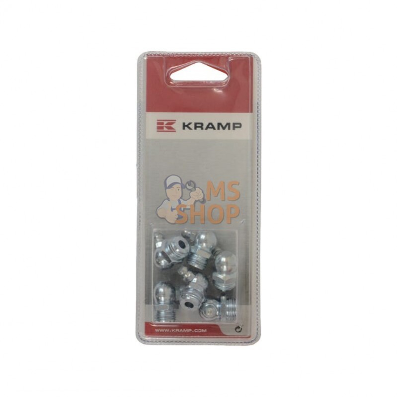 KRGN1490P006; KRAMP BLISTER; Graisseur 1/4" - 90° (x6); pièce detachée KRGN1490P006; KRAMP BLISTER; Graisseur 1/4" - 90° (x6); pièce detachée