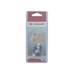 KRLA9015P006; KRAMP BLISTER; Clip Fiche 6,3 x 0,8mm (6x); pièce detachée