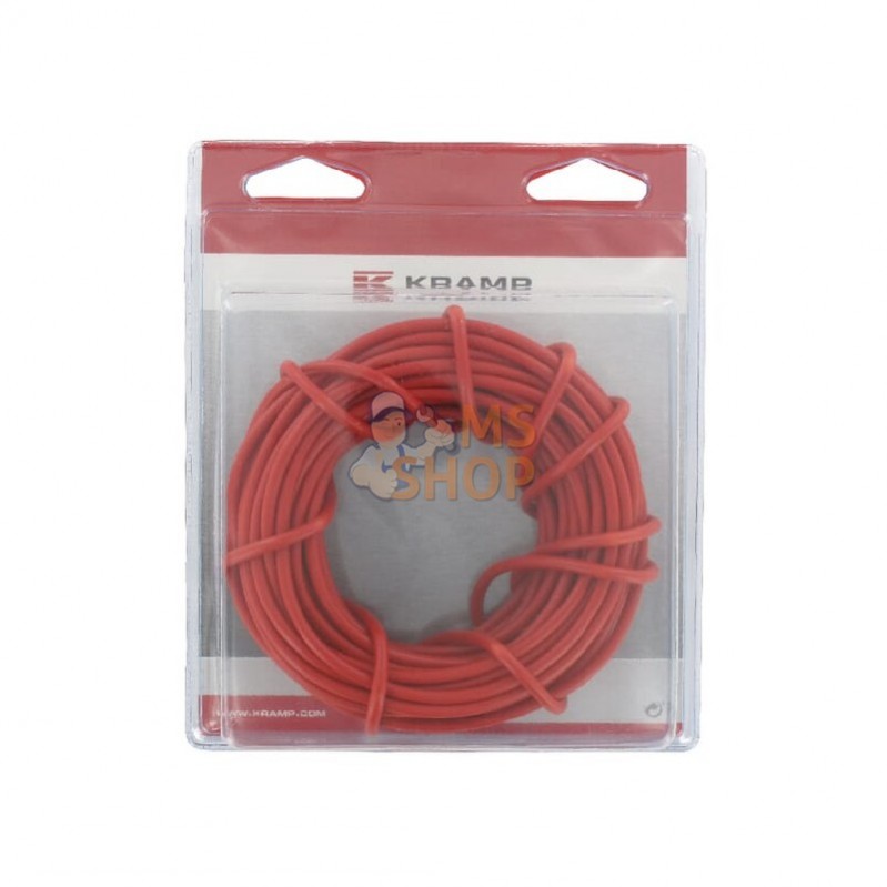 KRKA1254P010; KRAMP BLISTER; Câble 1x2,5mm² rouge 10m; pièce detachée KRKA1254P010; KRAMP BLISTER; Câble 1x2,5mm² rouge 10m; pièce detachée