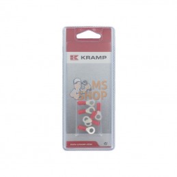 KRLA9160P006; KRAMP BLISTER; Cosses rondes rouge Ø5mm (6x); pièce detachée
