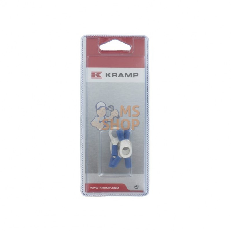KRLA9100P006; KRAMP BLISTER; Cosses rondes bleues Ø8mm (6x); pièce detachée KRLA9100P006; KRAMP BLISTER; Cosses rondes bleues Ø8mm (6x); pièce detachée