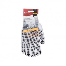 KG0700408P002; KRAMP; Gants de travail taille 8/M, 2 paires, blanc, Protect by Kramp; pièce detachée