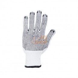 KG0700407P002; KRAMP; Gants de travail taille 7/S, 2 paires, blanc, Protect by Kramp; pièce detachée
